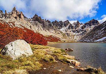 Toncek Lagoon and Cerro Catedral, Nahuel Huapi National Park, Rio Negro Province, Argentina, South America