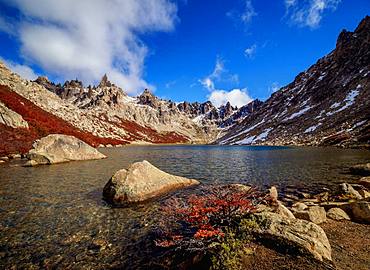 Toncek Lagoon and Cerro Catedral, Nahuel Huapi National Park, Rio Negro Province, Argentina, South America