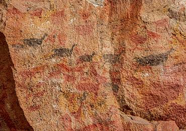 Cueva de las Manos, UNESCO World Heritage Site, Rio Pinturas Canyon, Santa Cruz Province, Patagonia, Argentina, South America