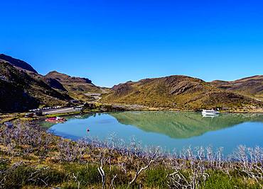 Lake Pehoe, Pudeto, Torres del Paine National Park, Patagonia, Chile, South America