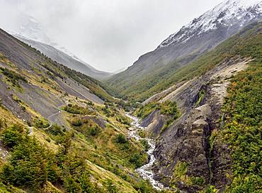 Ascencio River, Torres del Paine National Park, Patagonia, Chile, South America