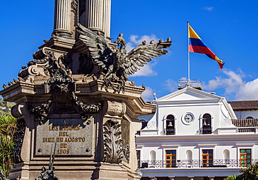 Carondelet Palace at Independence Square (Plaza Grande), Old Town, Quito, Pichincha Province, Ecuador, South America