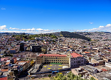 Cityscape of Quito, Pichincha Province, Ecuador, South America