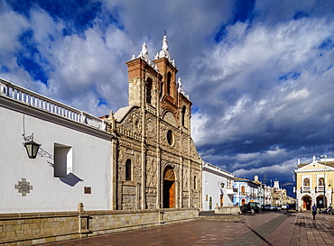 San Pedro Cathedral, Maldonado Park, Riobamba, Chimborazo Province, Ecuador, South America