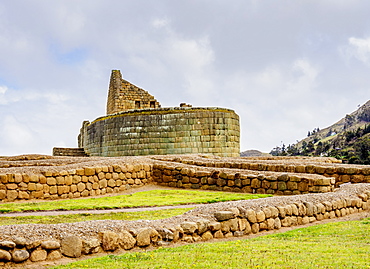 Temple of the Sun, Ingapirca Ruins, Ingapirca, Canar Province, Ecuador, South America