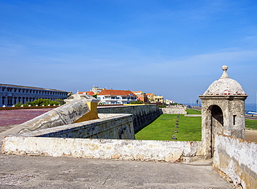 Old Town Walls, Cartagena, Bolivar Department, Colombia, South America