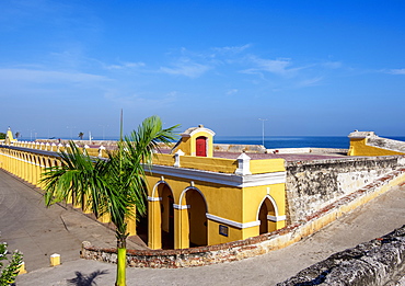 The Vaults, Old Town Walls, Plaza de las Bovedas, Cartagena, Bolivar Department, Colombia, South America