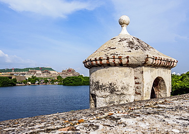 Old Town Walls, Cartagena, Bolivar Department, Colombia, South America