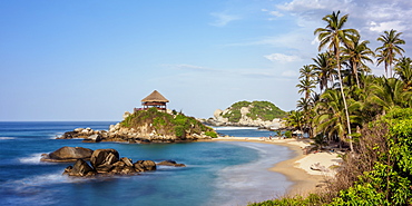 El Cabo San Juan del Guia beach, Tayrona National Natural Park, Magdalena Department, Caribbean, Colombia, South America