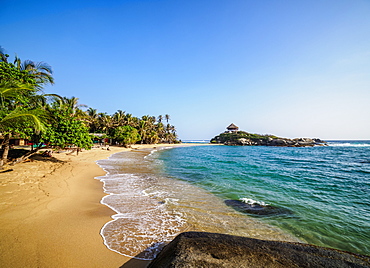 El Cabo San Juan del Guia beach, Tayrona National Natural Park, Magdalena Department, Caribbean, Colombia, South America