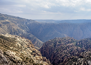 Dana Biosphere Reserve, elevated view, Tafilah Governorate, Jordan, Middle East