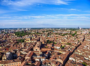 View from the Asinelli Tower, Bologna, Emilia-Romagna, Italy, Europe