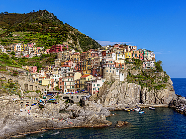 Manarola, Cinque Terre, UNESCO World Heritage Site, Liguria, Italy, Europe