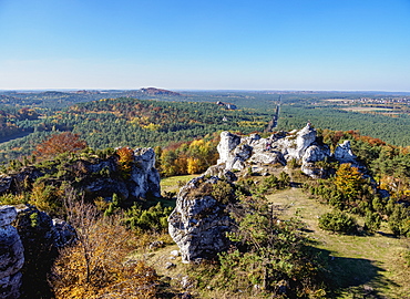 Mount Zborow in Podlesice, Krakow-Czestochowa Upland (Polish Jurassic Highland), Silesian Voivodeship, Poland, Europe