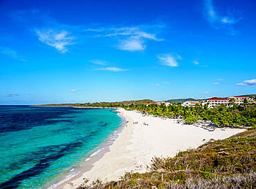 Playa Esmeralda, elevated view, Holguin Province, Cuba, West Indies, Caribbean, Central America