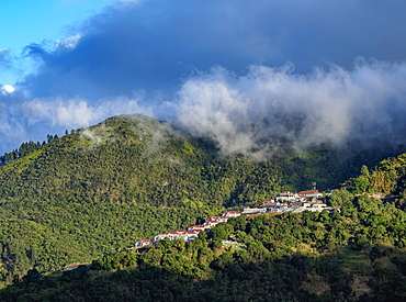 View towards Newcastle JDF Camp, Blue Mountains, Saint Andrew Parish, Jamaica, West Indies, Caribbean, Central America