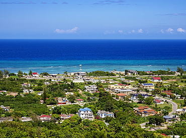 Coastline view from Greenwood Great House, Saint James Parish, Jamaica, West Indies, Caribbean, Central America