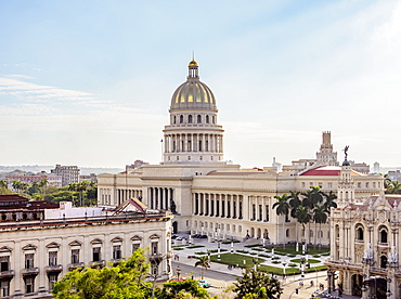 El Capitolio, elevated view, Havana, La Habana Province, Cuba, West Indies, Central America