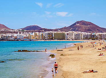 Las Canteras Beach, Las Palmas de Gran Canaria, Gran Canaria, Canary Islands, Spain, Atlantic, Europe