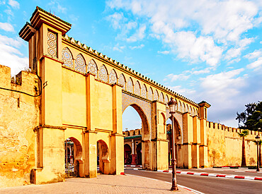 Moulay Ismail Mausoleum Gate, Meknes, Fez-Meknes Region, Morocco, North Africa, Africa