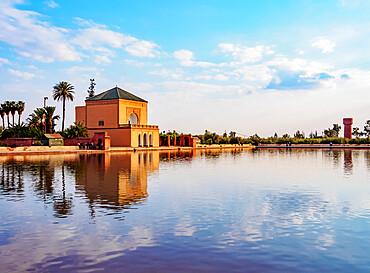 The pavilion in the Menara Gardens, Marrakesh, Marrakesh-Safi Region, Morocco, North Africa, Africa