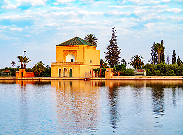 The pavilion in the Menara Gardens, Marrakesh, Marrakesh-Safi Region, Morocco, North Africa, Africa