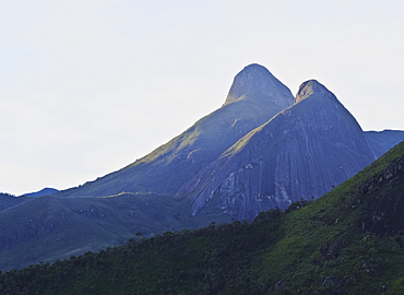 View of the mountains surrounding Petropolis, State of Rio de Janeiro, Brazil, South America