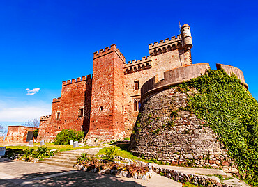 Castelldefels Castle, a frontier fortress in the town of Castelldefels, near Barcelona, Catalonia, Spain, Europe