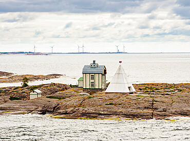 The Kobba Klintar Pilot Station, elevated view, Mariehamn, Aland Islands, Finland, Europe