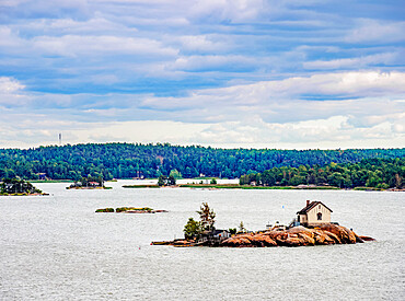 House on the islet near Turku, Finland, Europe