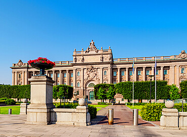 Riksdagshuset (Parliament House), Stockholm, Stockholm County, Sweden, Scandinavia, Europe