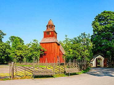 Seglora Church, Skansen open air museum, Stockholm, Stockholm County, Sweden, Scandinavia, Europe