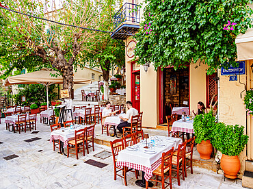 Restaurant in Plaka Neighborhood, Athens, Attica, Greece, Europe