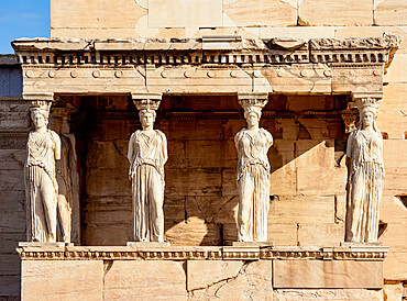 The Porch of the Maidens, Erechtheion, Acropolis, UNESCO World Heritage Site, Athens, Attica, Greece, Europe