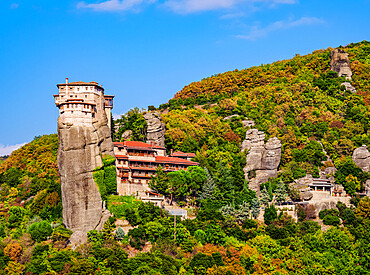 Monastery of Rousanou, Meteora, UNESCO World Heritage Site, Thessaly, Greece, Europe