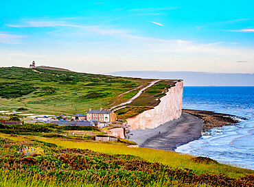 Birling Gap at dusk, East Sussex, England, United Kingdom