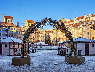 Old Town Main Market Square, UNESCO World Heritage Site, Warsaw, Masovian Voivodeship, Poland, Europe