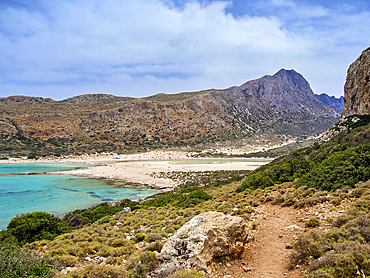 Balos Lagoon, Gramvousa Peninsula, Chania Region, Crete, Greek Islands, Greece, Europe