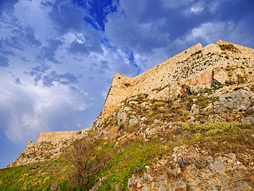 Venetian Fortezza Castle, City of Rethymno, Rethymno Region, Crete, Greek Islands, Greece, Europe