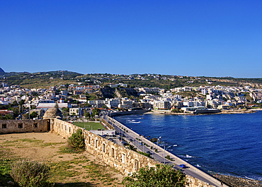 Venetian Fortezza Castle, City of Rethymno, Rethymno Region, Crete, Greek Islands, Greece, Europe