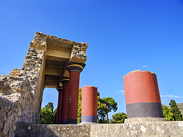 Palace of Minos, Knossos, Heraklion Region, Crete, Greek Islands, Greece, Europe