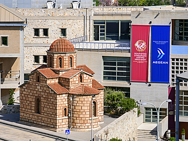 Church of Agios Andreas, elevated view, City of Heraklion, Crete, Greek Islands, Greece, Europe