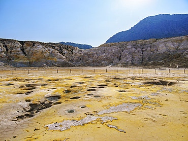 Stefanos Volcano Crater, Nisyros Island, Dodecanese, Greek Islands, Greece, Europe