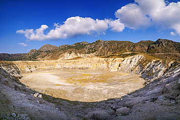 Stefanos Volcano Crater, Nisyros Island, Dodecanese, Greek Islands, Greece, Europe