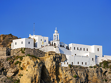 Panagia Spiliani, Blessed Virgin Mary of the Cave Monastery, Mandraki, Nisyros Island, Dodecanese, Greek Islands, Greece, Europe