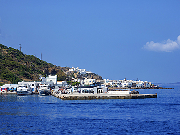 Port in Mandraki, Nisyros Island, Dodecanese, Greek Islands, Greece, Europe