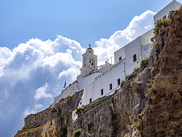 Panagia Spiliani, Blessed Virgin Mary of the Cave Monastery, Mandraki, Nisyros Island, Dodecanese, Greek Islands, Greece, Europe