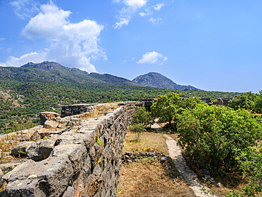 Paleokastro, Old Castle Ruins, Ancient Porphyris, Mandraki, Nisyros Island, Dodecanese, Greek Islands, Greece, Europe