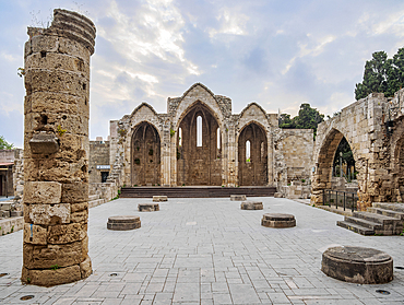 Church of the Virgin Mary of the Burgh, Medieval Old Town, Rhodes City, Rhodes Island, Dodecanese, Greek Islands, Greece, Europe