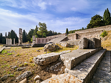 Ruins of ancient Asclepieion, Kos Island, Dodecanese, Greek Islands, Greece, Europe